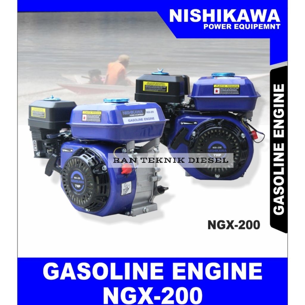 Mesin Penggerak Bensin NISHIKAWA NGX 200 / 7 HP