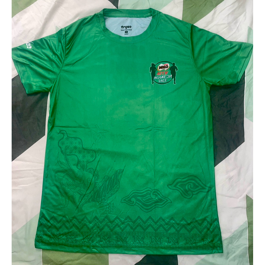 Preloved Jersey Lari (Running Jersey) ROAD TO MILO RUN 2025 // Brand Trijee // Size M