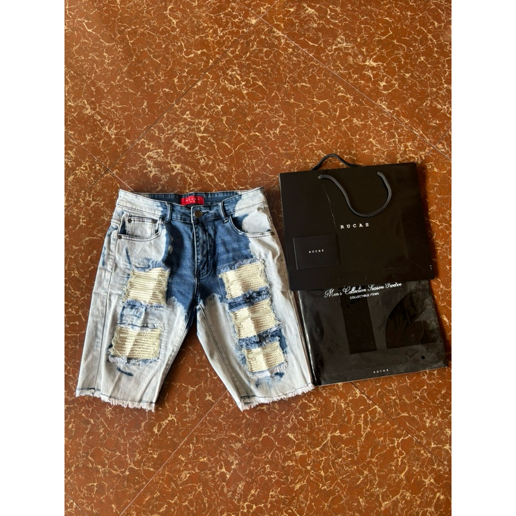 Rucas Season 10 White Caviar Leather Short Size 30/M