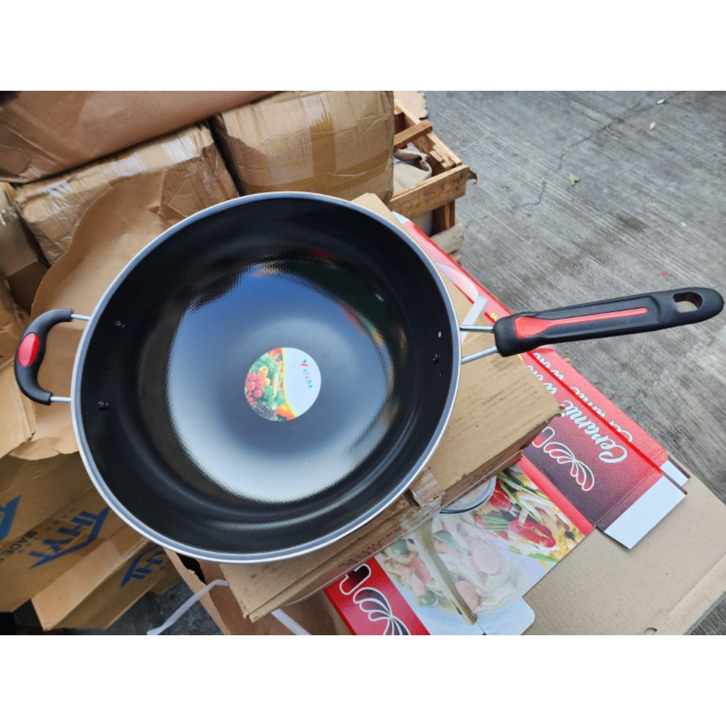 Wajan Enamel Anti Lengket dan Anti Gores 34 cm