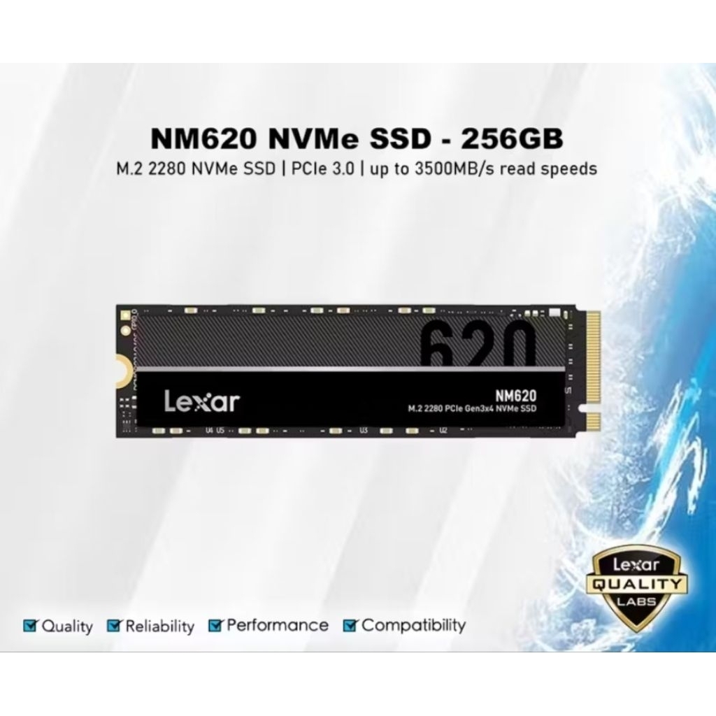 LEXAR M.2 2280 NVMe SSD PCle 3.0 NM620 - 256GB