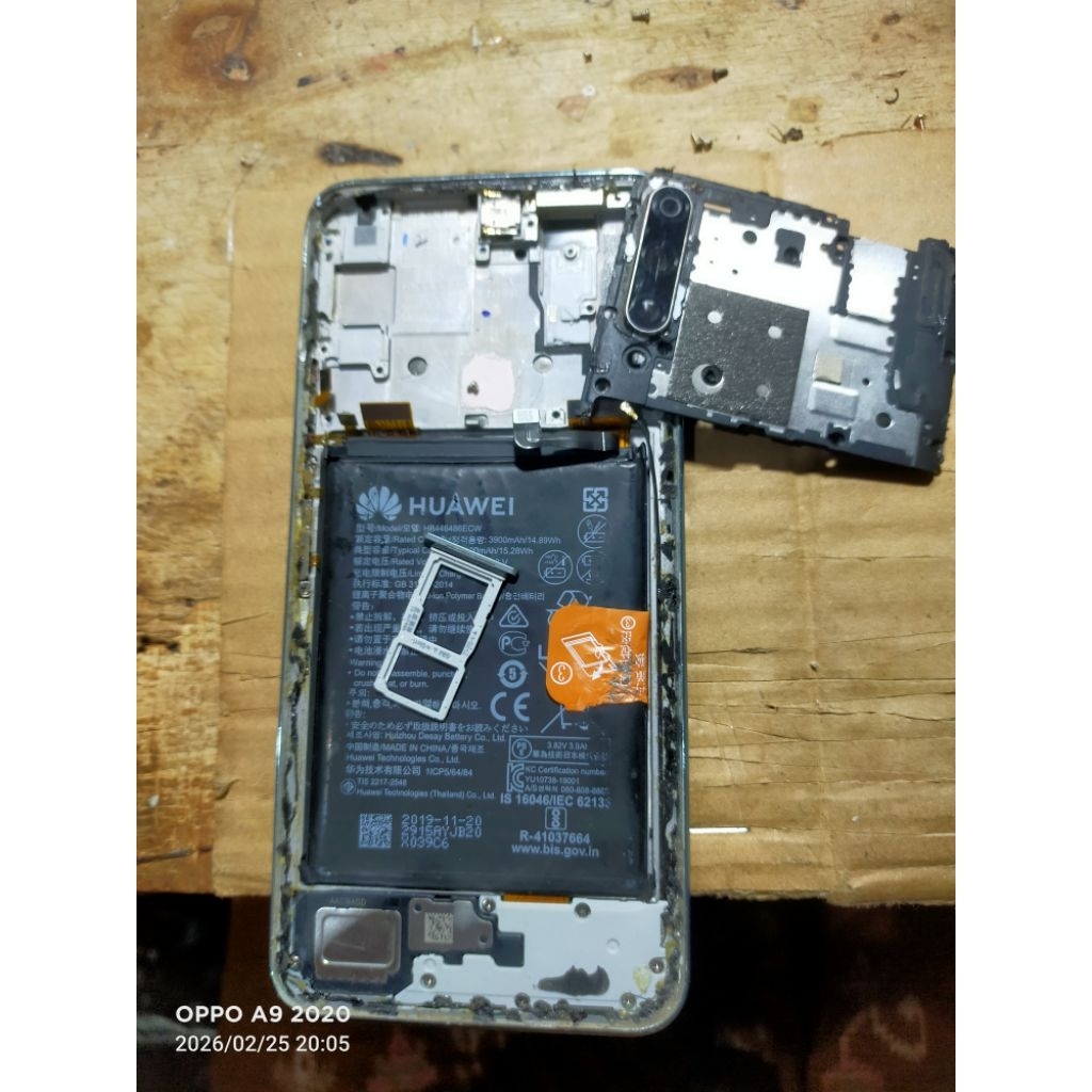 FRAME TATAKAN LCD _ BATREI _ FINJER PRIN _ HUAWEI Y9s ORIGINAL COPOTAN