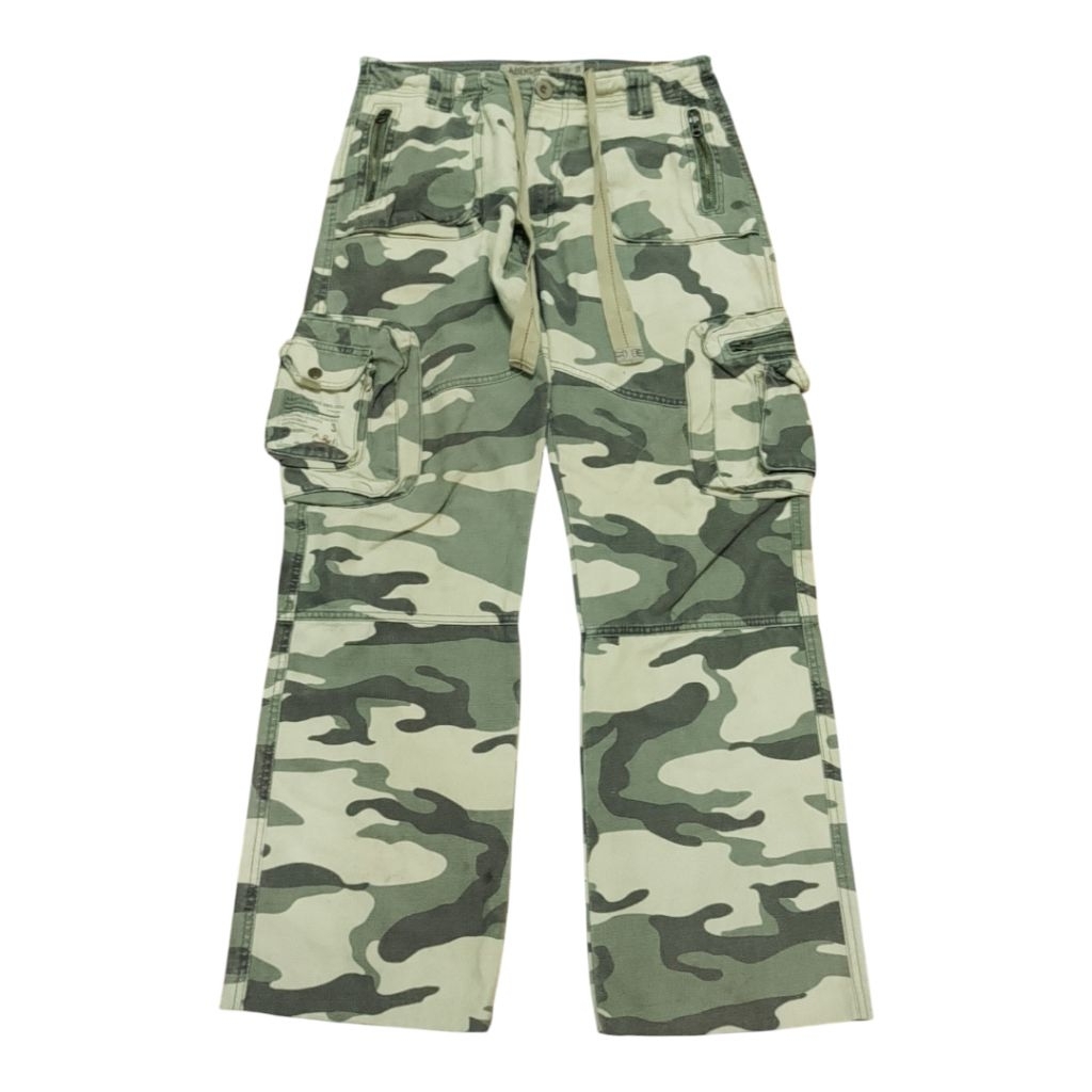 rare y2k baggy vtg Abercrombie camo us army cargo pants