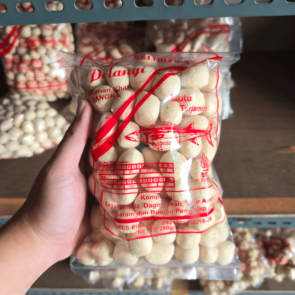 Getas Pelangi Ikan Tenggiri - 250 gram - Getas Pelangi Ikan Tenggiri Khas Bangka