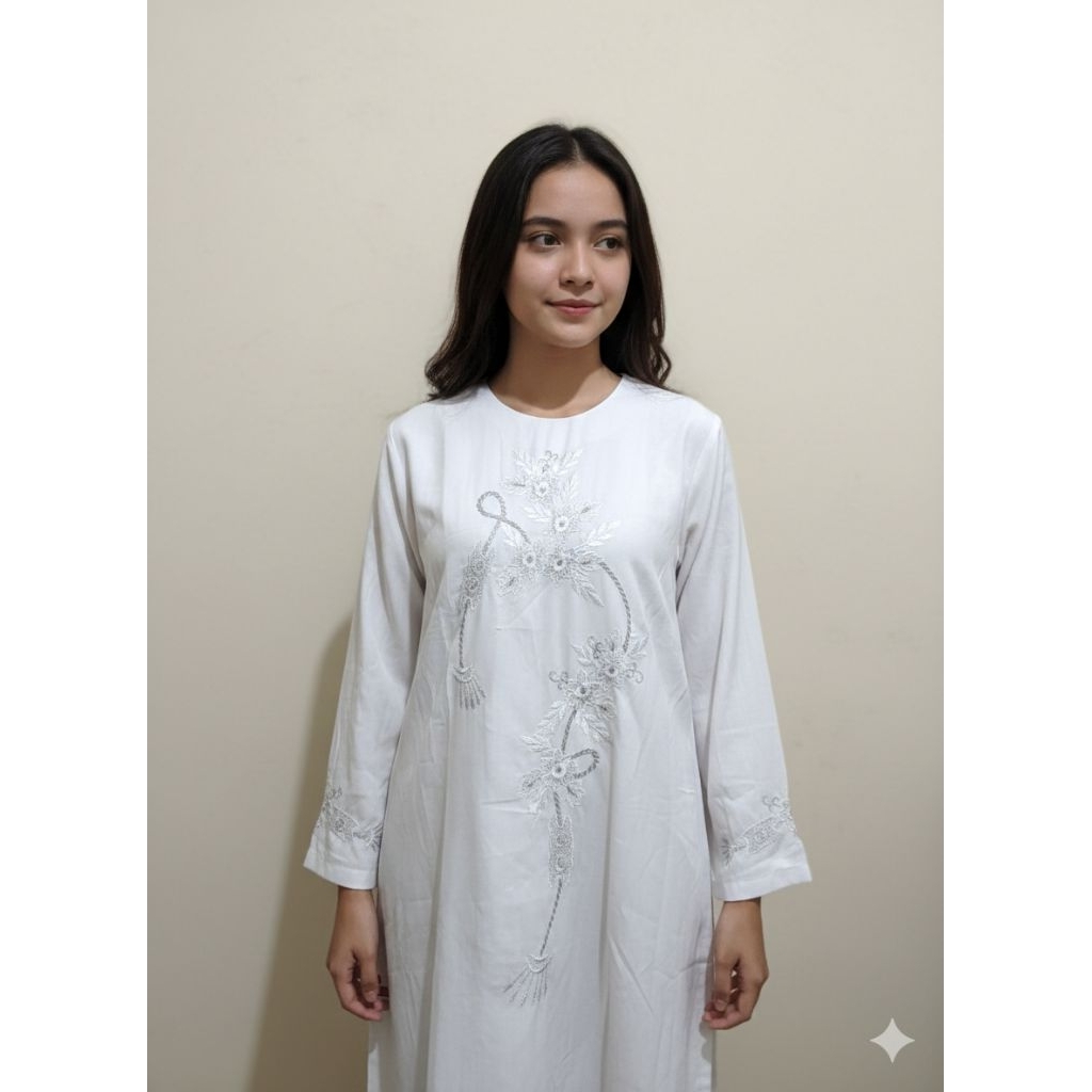 Baju putih syar'i wanita dewasa...
