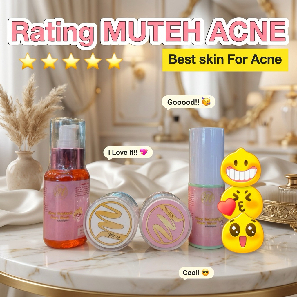 MUTEH ALL IN ONE PERAWATAN WAJAH BEST SELLER TUNTAS JERAWAT , FLEK RINGAN , SENSITIF COCOK UNTUK KUL