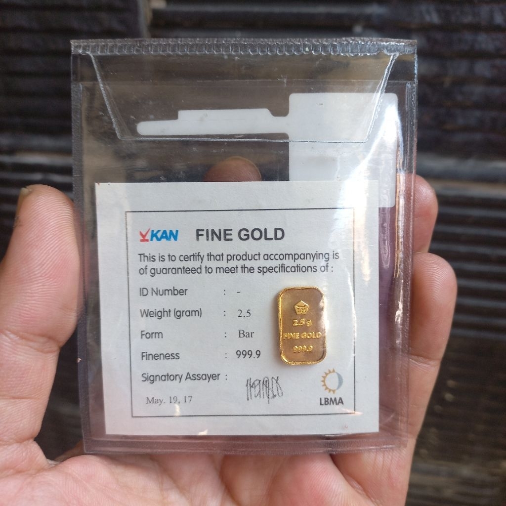 Emas logam mulia antam retro sertifikat kertas 2.5 gr gram vintage