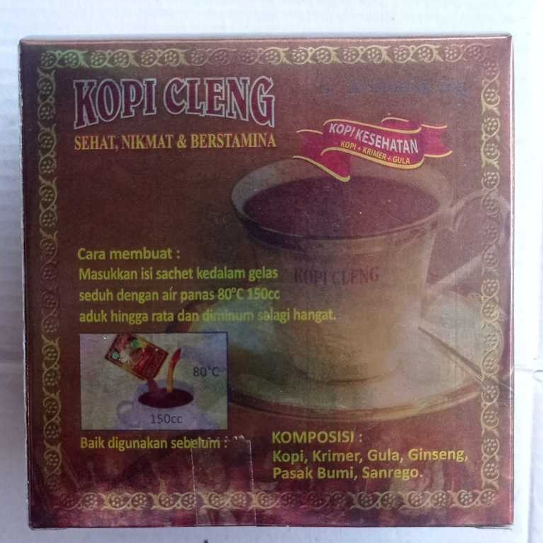 10 Sachet Kopi Cleng Original - Membantu Meningkatkan Stamina
