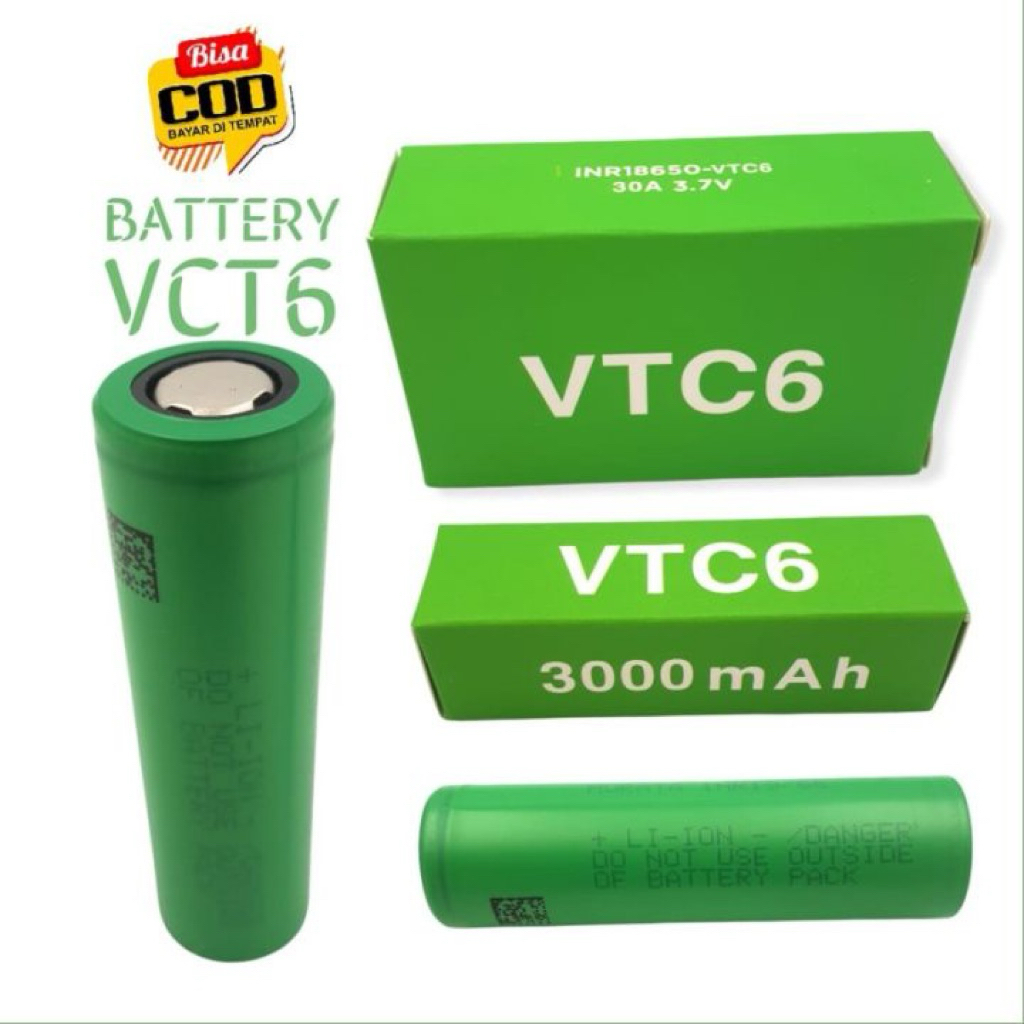 BATERAI SONY VTC 6 18650 3000 mAh BATERAI BATRE VAPE