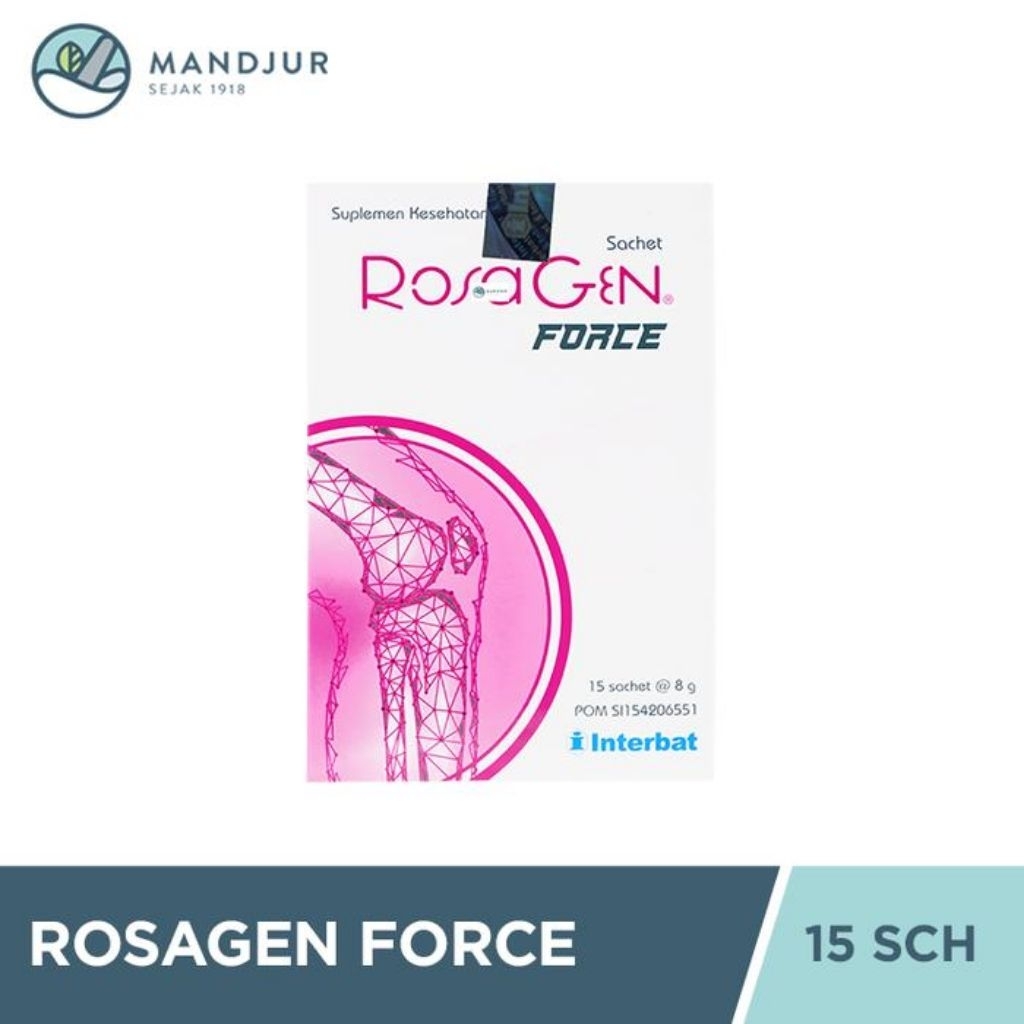 Rosagen Force 8 g 15 Sachet - Suplemen Kesehatan Sendi