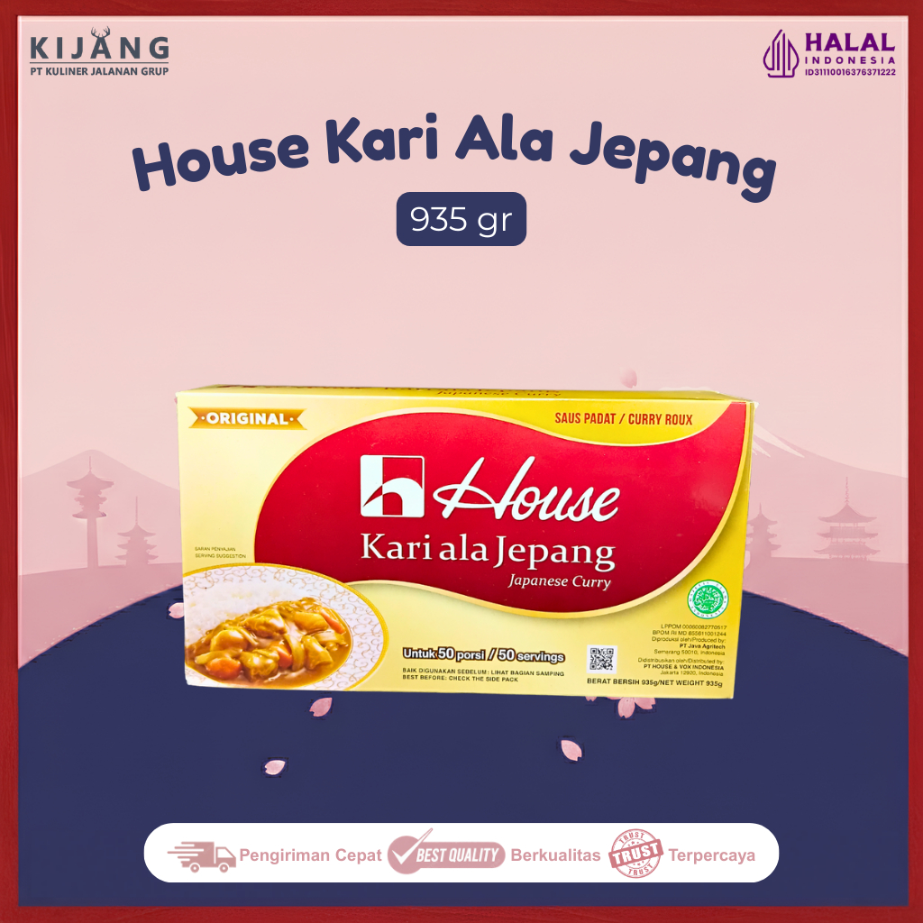 House Kari Ala Jepang 935 gr | Japanese Curry | Bumbu Kari Jepang Instan