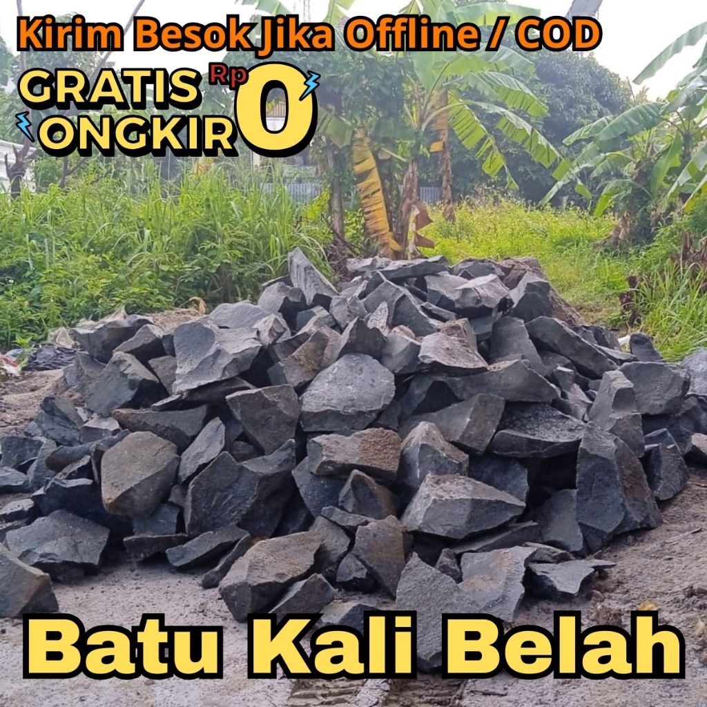 Batu Kali / Batu Belah Pondasi