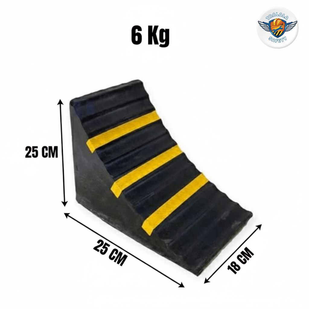 Wheel Chock 6Kg 25 Cm x 25 Cm x 18 Cm