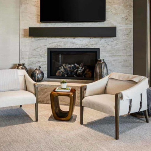 meja kopi estetik oval kayu trembesi utuh / meja teras unik kayu stool trembesi / meja cafe trembesi