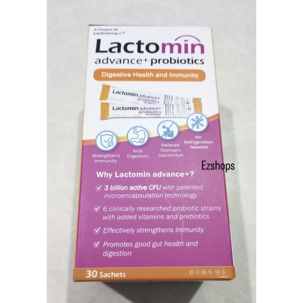 LACTOMIN Advance+ probiotics Digestive Health and Immunity 1 Box  30 Sachets