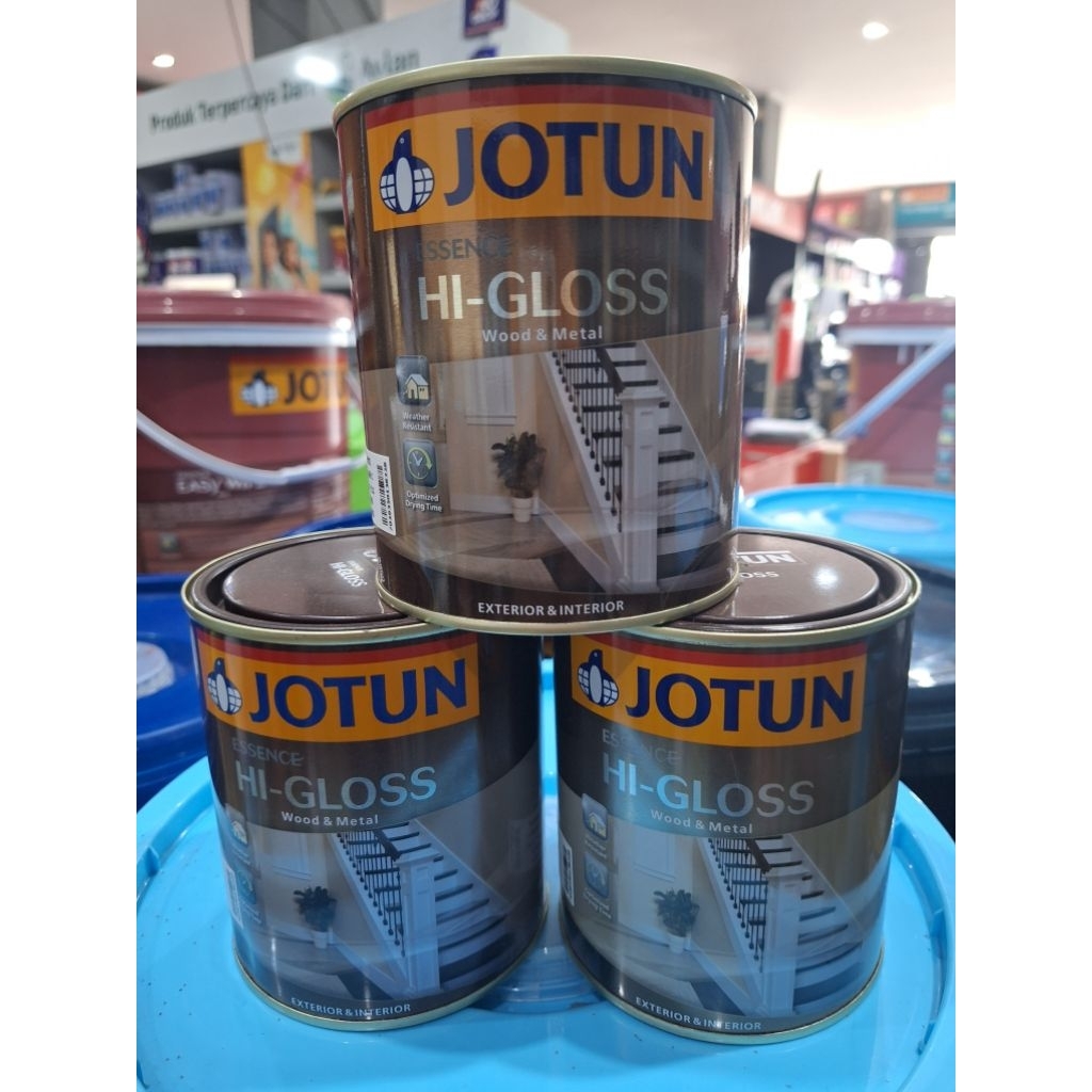 Jotun Hi Gloss cat minyak kayu besi 0.9 liter 1 kg 5 liter higloss alkyd