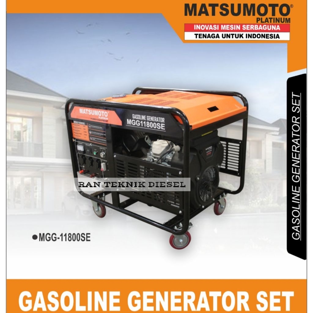 Mesin Genset Bensin Generator MATSUMOTO MGG 11800SE / 10000 Watt