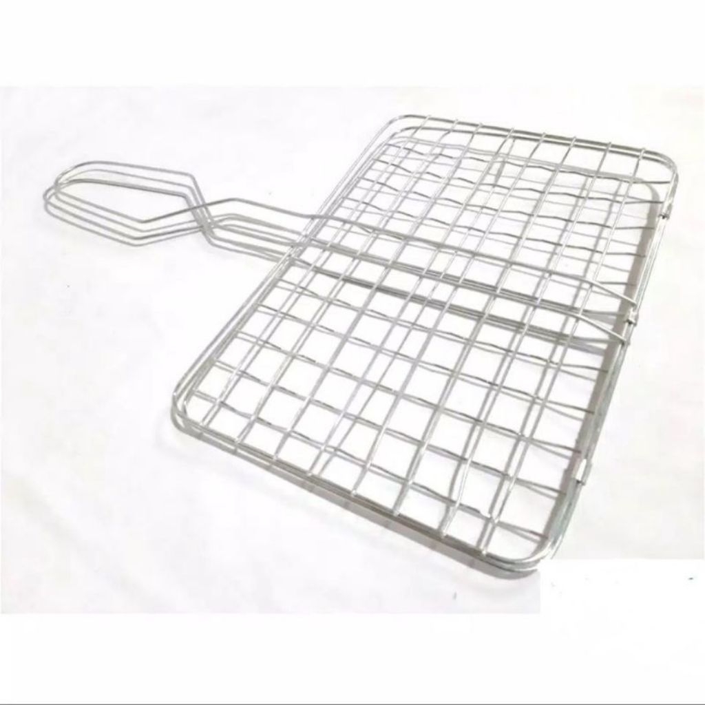 PENJEPIT BAKARAN STAINLISS /PANGGANGAN IKAN/PANGGAAN AYAM BAKAR / PANGGANGAN ANTI LENGKET/ PANGGANGA