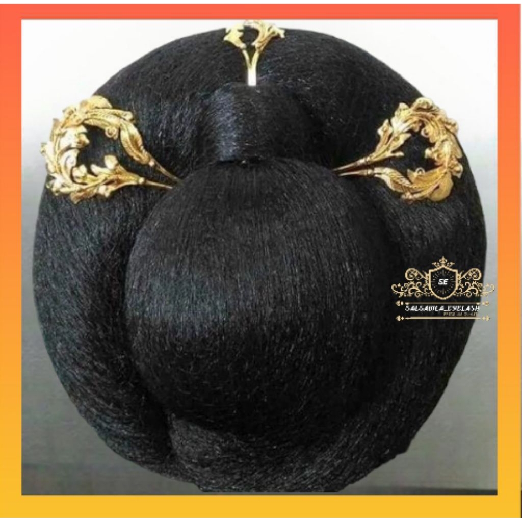 Sanggul Jawa Solo konde ringan dipakai