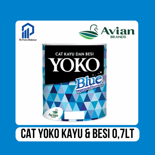 CAT KAYU DAN BESI YOKO BLUE AVIAN BRAND 0,7 LITER / CAT MINYAK / CAT KAYU / CAT BESI
