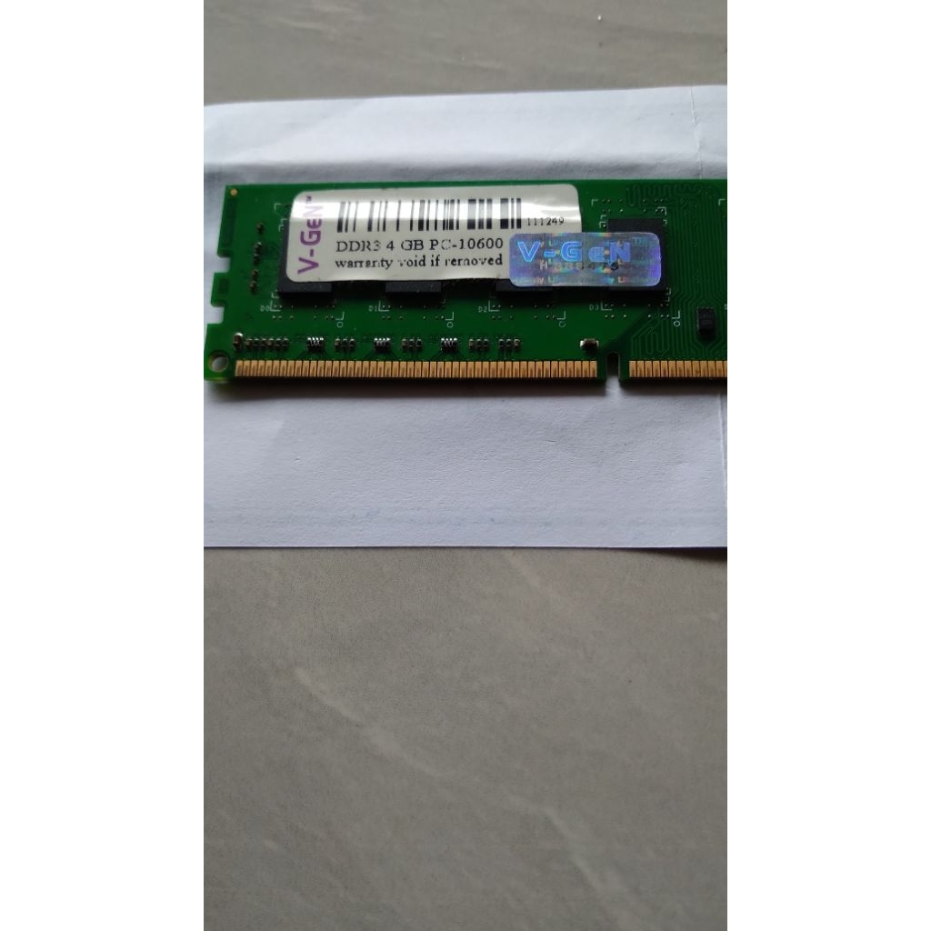 Memory RAM VGEN ddr3 pc 10600 4gb