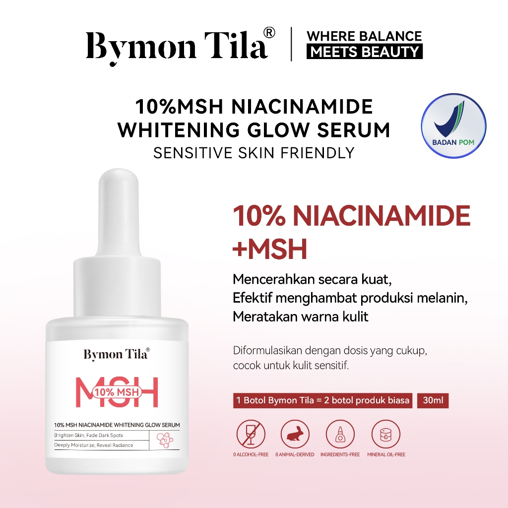 Bymon Tila-Serum Wajah Niacinamide 20ml Original | Serum Pemutih Glowing Rekomendasi | Skincare Brig