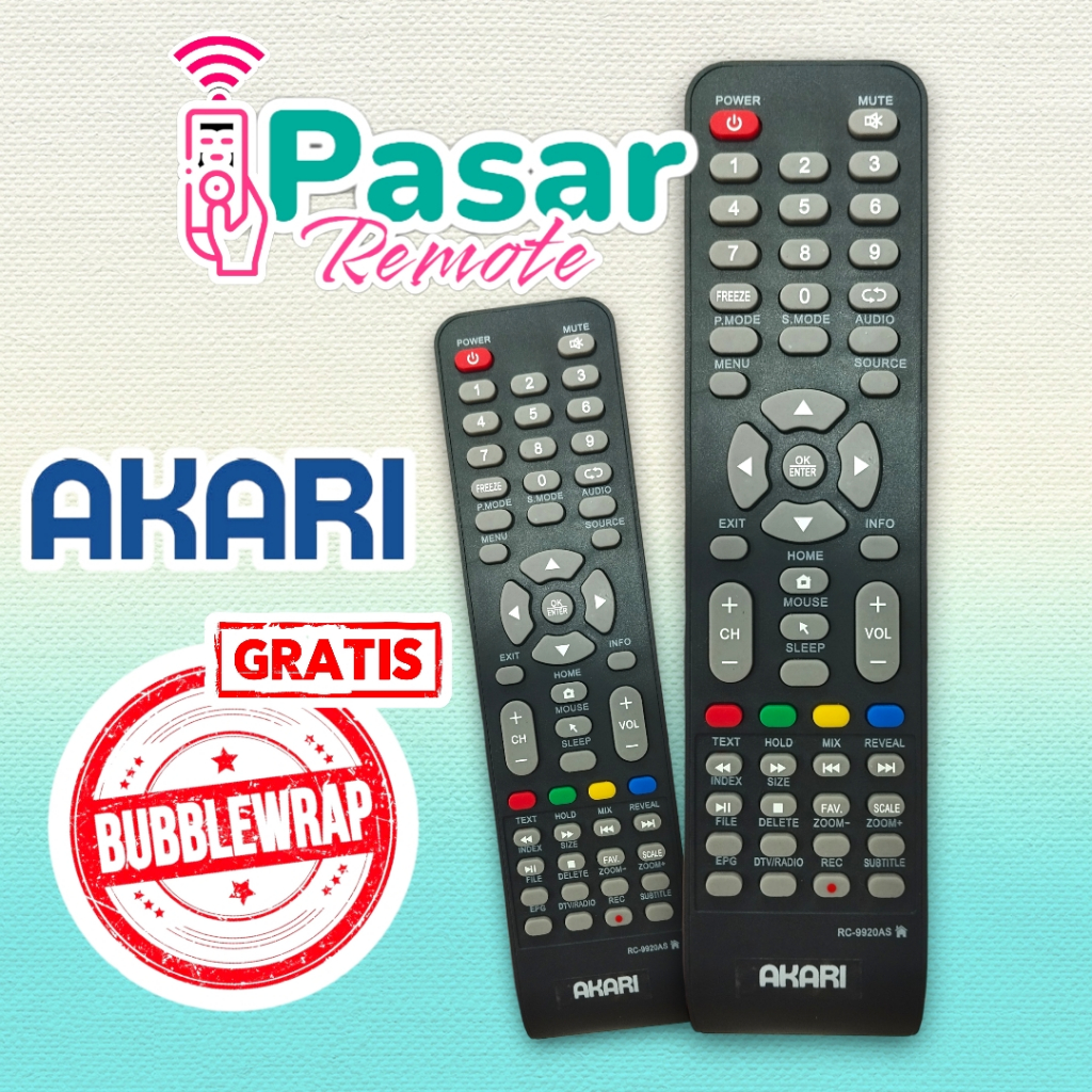 REMOTE / REMOT AKARI TV LED SMART TV