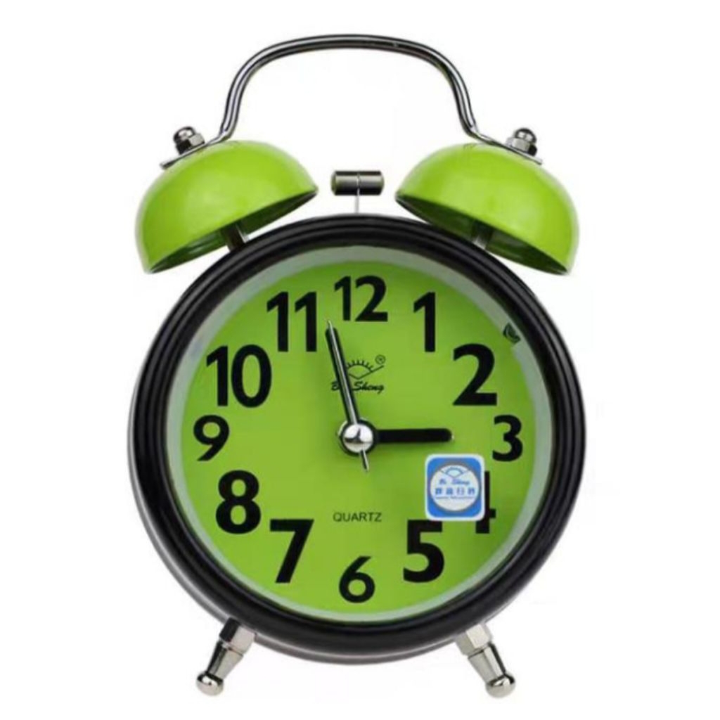 Jam weker alarm twin bell jam weker kring bunyi nyaring