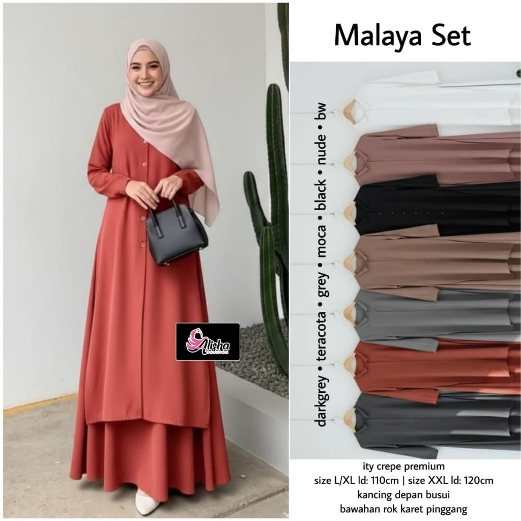 MALAYA SET Ity Crepe Premium
