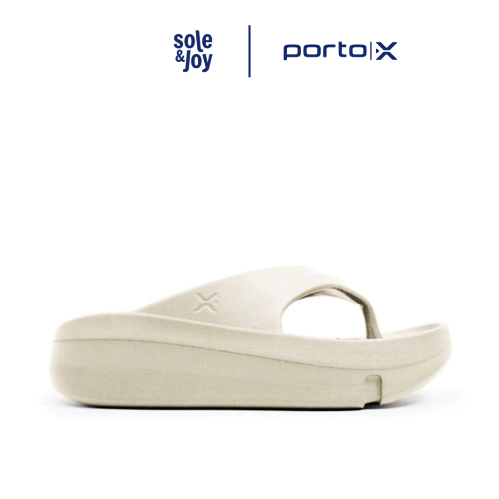 Porto X Aalto Beige - Sandal Jepit Karet Sandal Unisex Soleandjoy