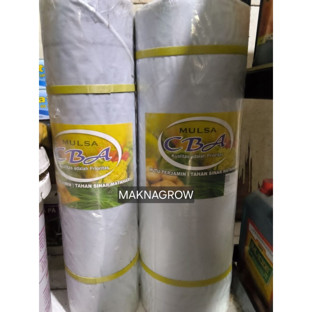 Mulsa CBA Plastik Hitam Perak 120m × 250m & 500m