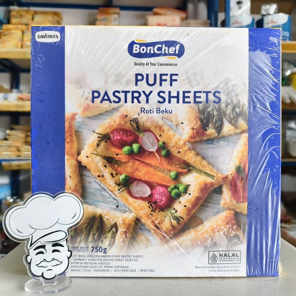 Bonchef Individual Puff Pastry Sheet 23Cm / Kulit Pastry Bonchef 23Cm / Bonchef Pastry 23Cm / Bonche