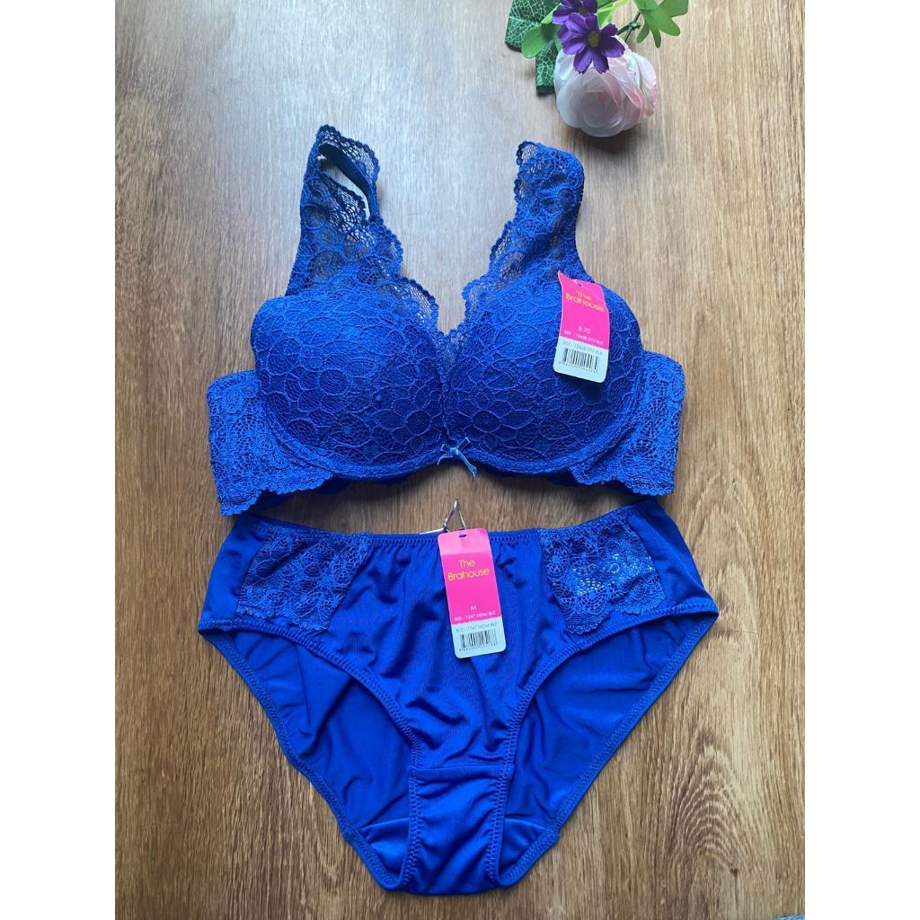 THE BRAHOUSE SET BRA DAN CELANA DALAM SIZE 32B B70 34B B75 36B B80 38B B85 BRA BERKAWAT PUSH UP BRA 