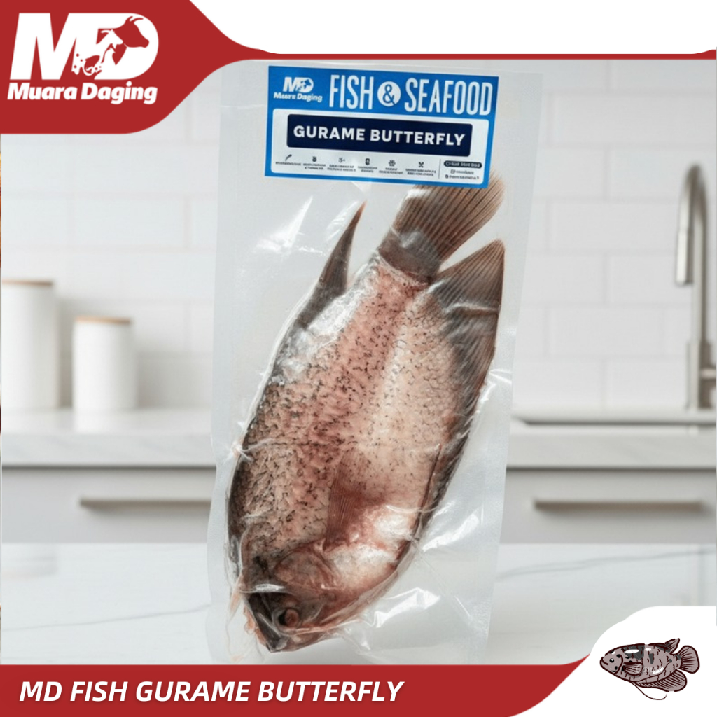 MD FARM IKAN GURAME Butterfly 500gr - BEBAS ANTIBIOTIK & BAHAN KIMIA BERBAHAYA