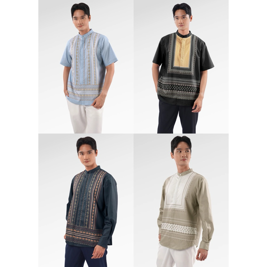 [baca deskripsi‼️] BENANG JARUM BLOOMING EID MEN SHIRT BLOOMING EID MEN SHIRT LONG SLEEVE KEMEJA KOK