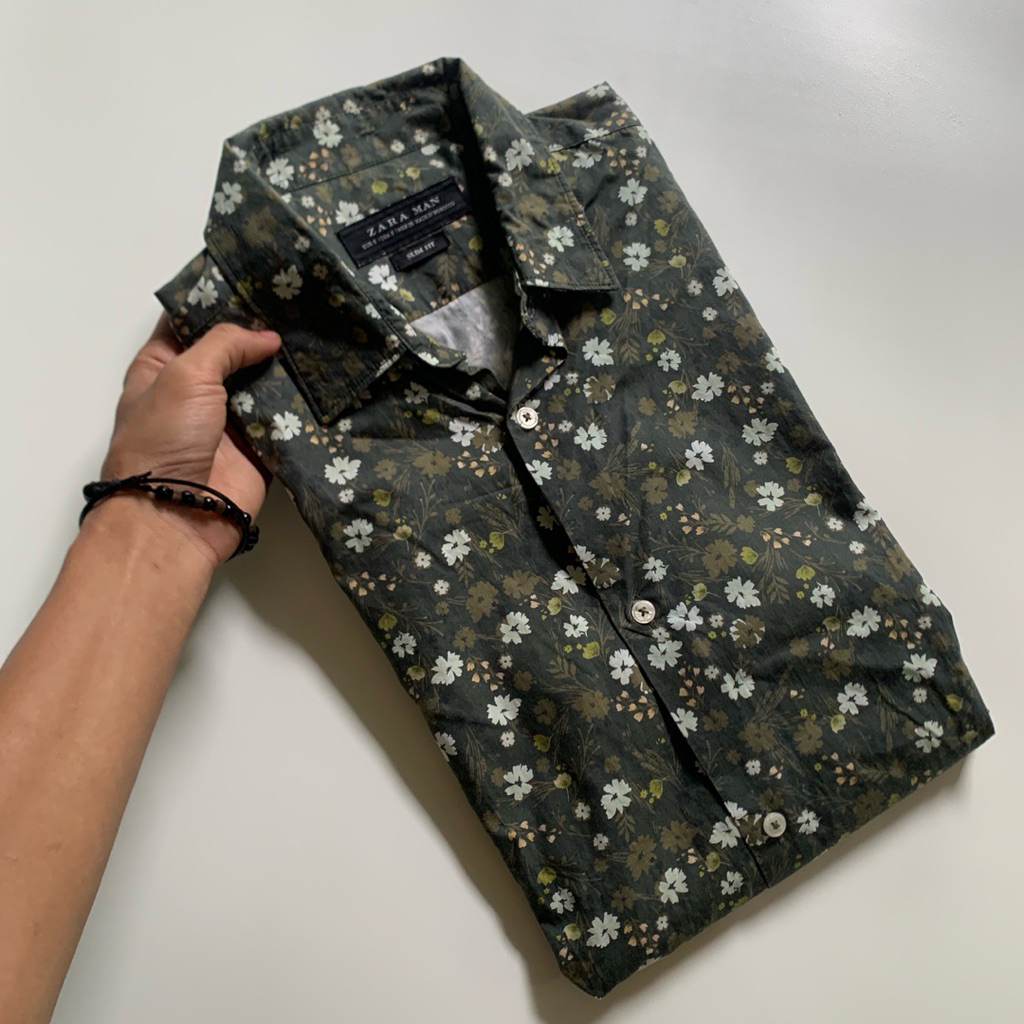Kemeja Panjang Zara Man Slim fit