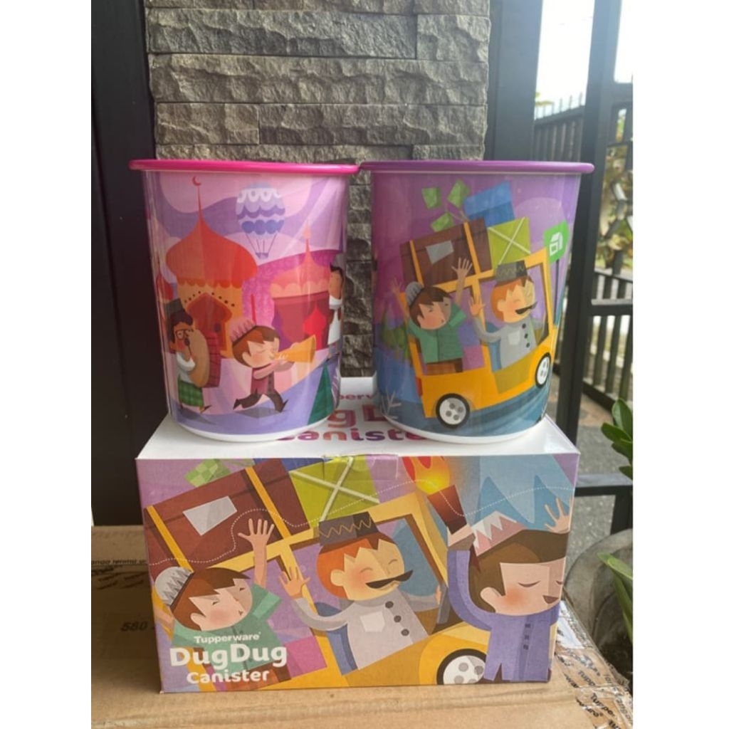 Canister Dug dug Tupperware