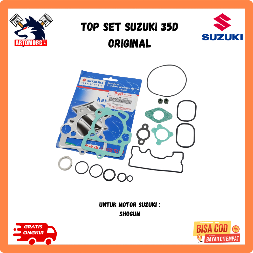 Ori Top set paking blok seher suzuki shogun 110 - 35D original