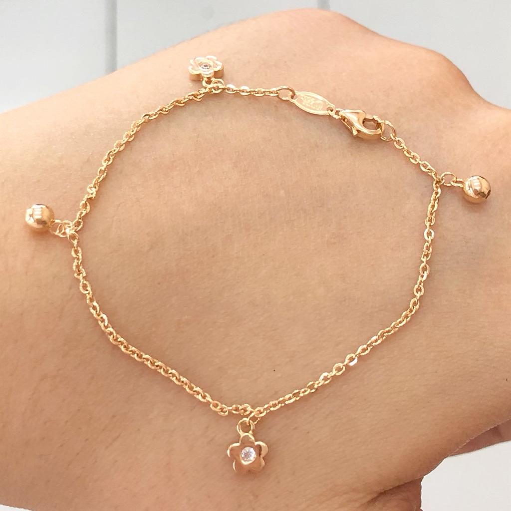 EV4- GELANG VANCY BUNGA BOBA UBS 1.4GR KADAR 300 PANJANG 17CM