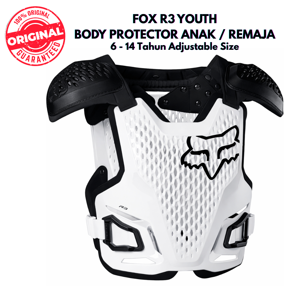 FOX R3 ANAK / YOUTH - Body Protector Trail ANAK / Pelindung Tubuh Motor Cross Anak Dan Remaja