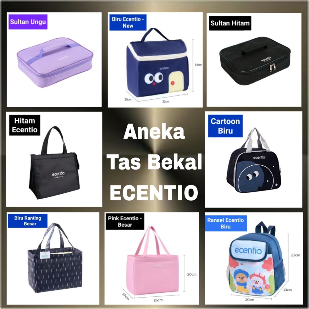 ECENTIO LUNCH BAG / TAS BEKAL MAKANAN ECENTIO / TAS BONTOT