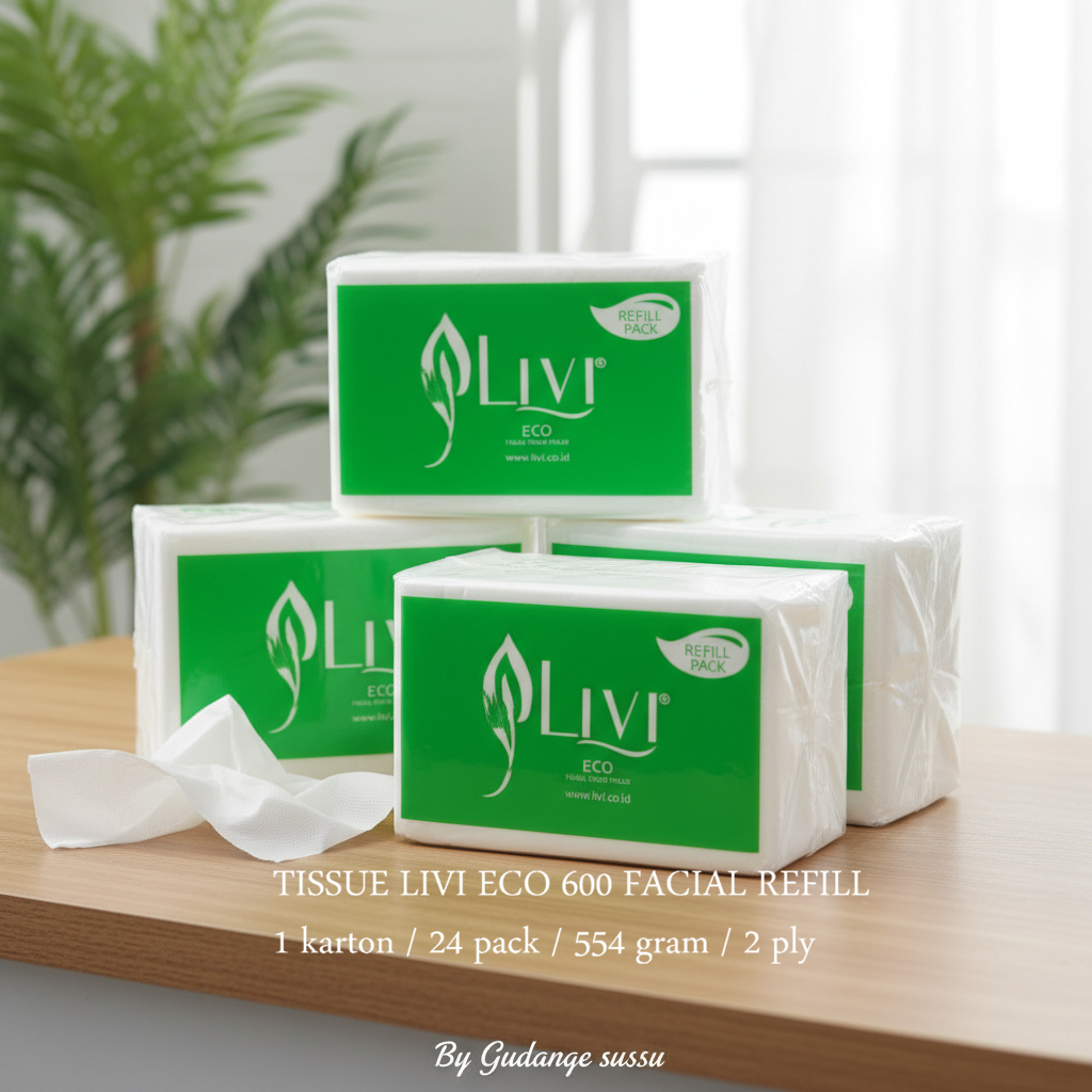 OJEK-TISSUE LIVI ECO FACIAL REFILL 554s PER DUS ISI 24PCS - TISU WAJAH / TISSUE LIVI 1 DUS