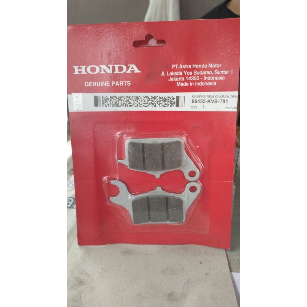 kampas rem depan honda KVB T01