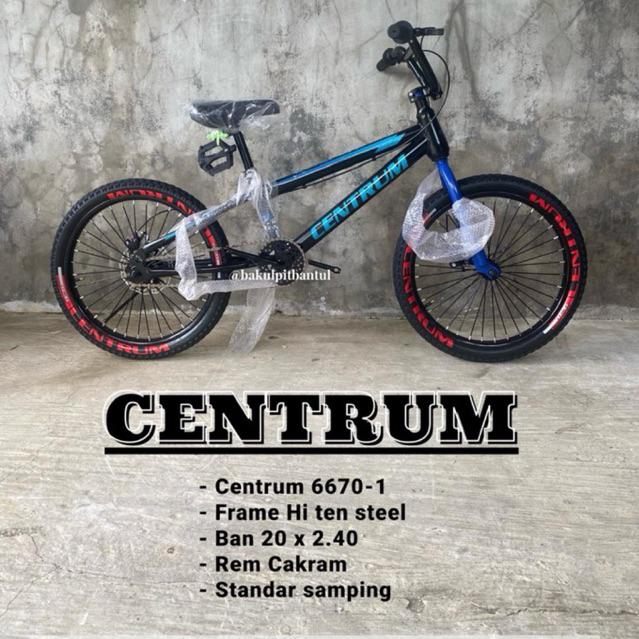 ( Khusus Cargo) Sepeda Anak BMX centrum 6670-1  ring 20 | Sepeda BMX ukuran 20 inch Centrum 6670-1 R