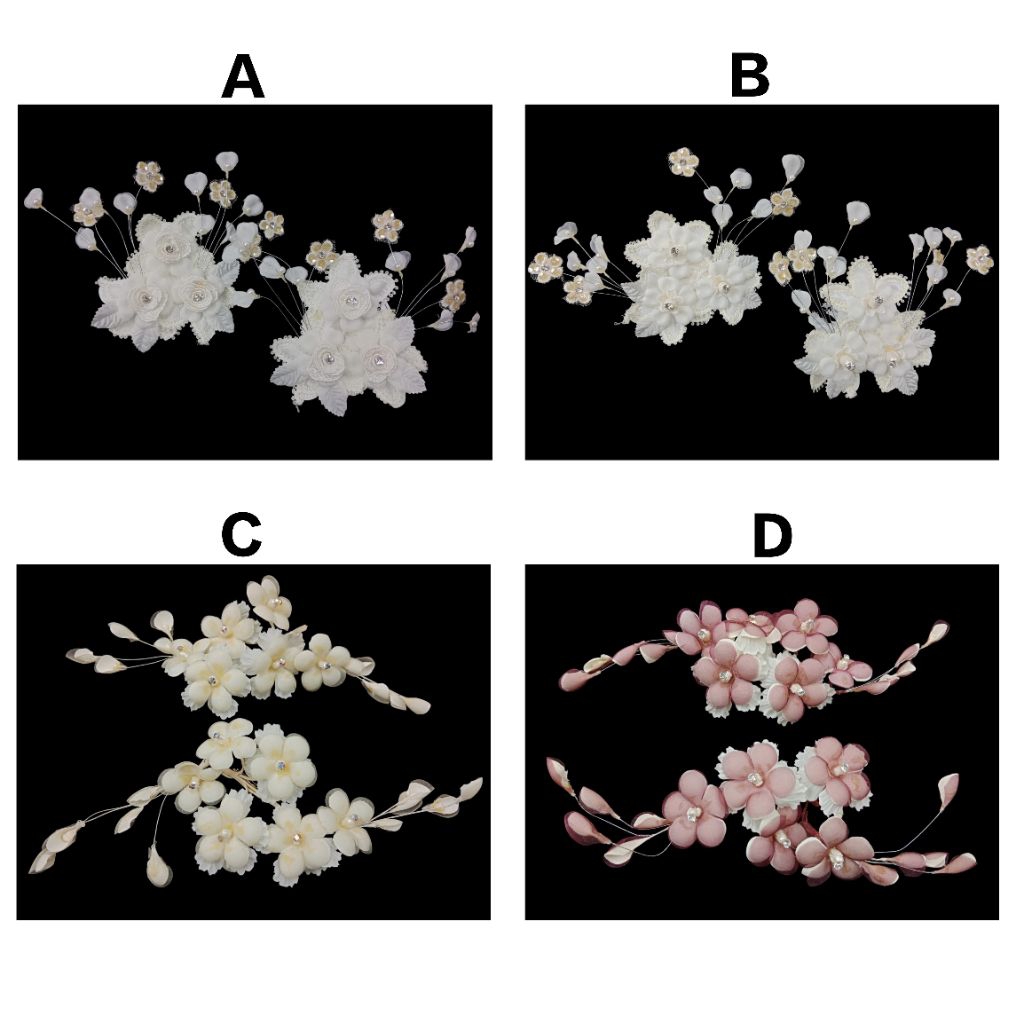 Korsase bunga bahu / korsase aksesoris pengantin / kebaya pesta / hiasan pundak /hiasan bunga selend