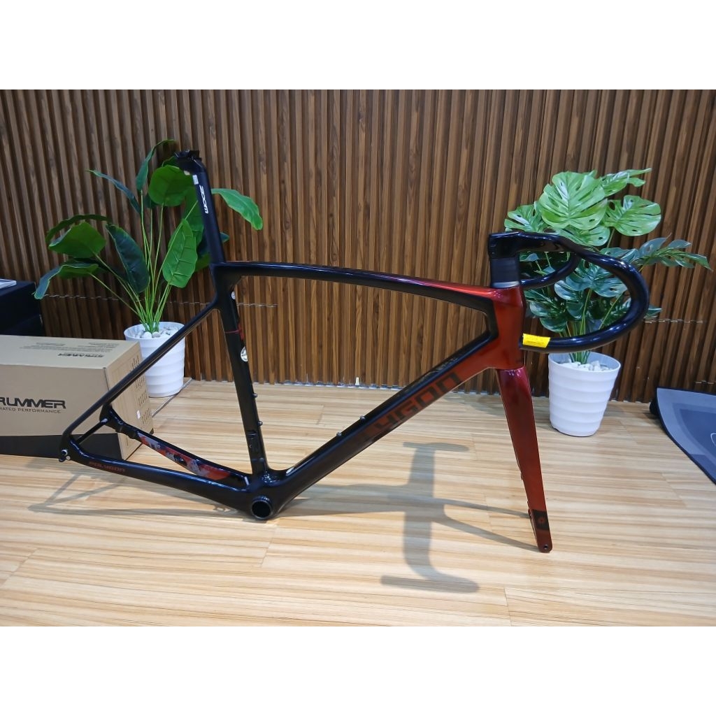 FRAMESET ROADBIKE POLYGON STRATTOS S7D SIZE L UPGRADE FULL CLEANLOOK CABLE