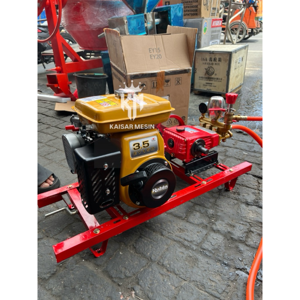 Mesin Steam Cuci Motor & Mobil Robin ROBIN EY15D 3.5HP Set Power Sprayer Sancin Tipe 20 SANCHIN SCN-