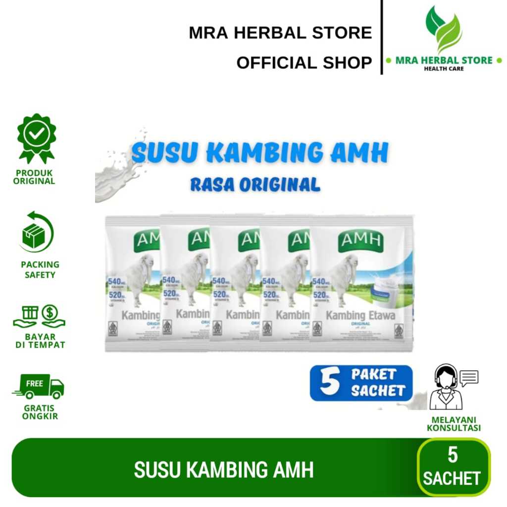 Susu Kambing AMH | Susu Kambing Etawa AMH Paket 5 Sachet