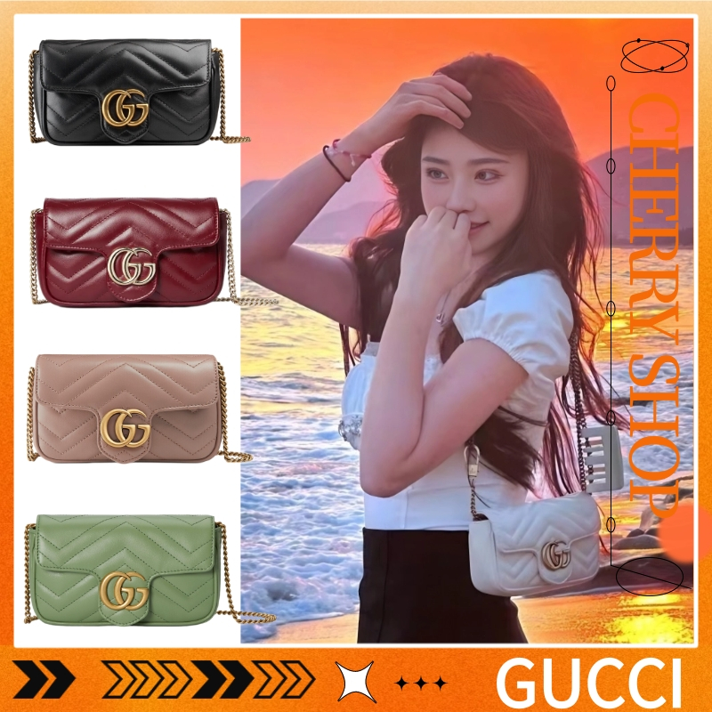 Gucci GG Marmont super mini bag /Tas Bahu Wanita 476433