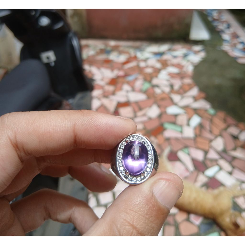 batu kecubung amethyst asli alam